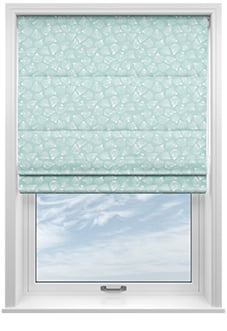 Sandbank, Sea Glass - Motorised Roman Blind
